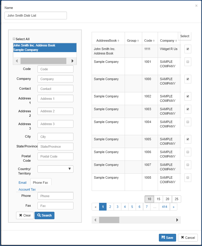 Modifying Distribution Lists